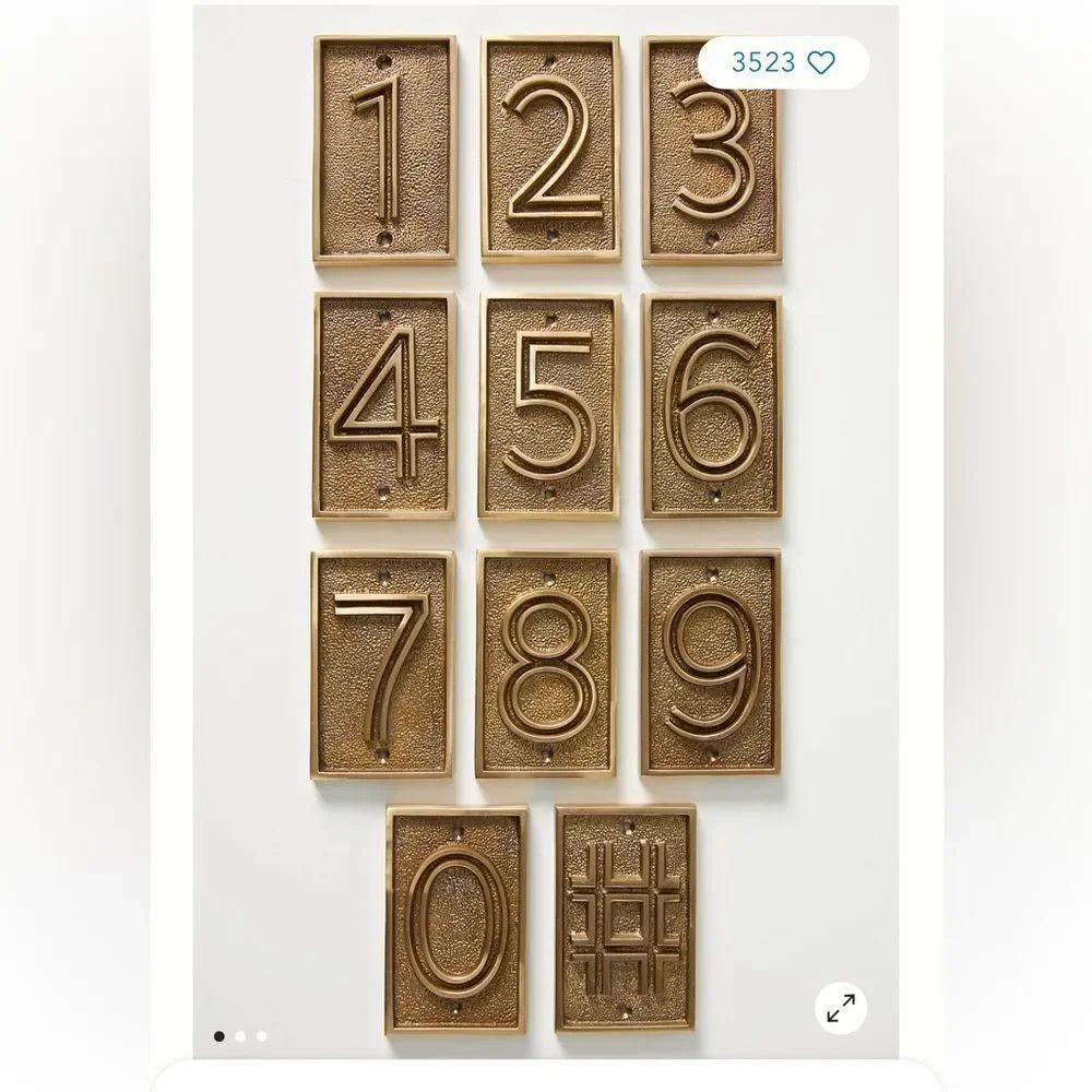 Anthropologie Maribel House Numbers